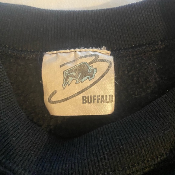 Vintage 90s Fall Leaves Black Sweatshirt - Picture 3 of 4